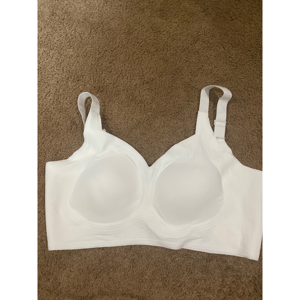 #271 White Womens Unbranded Wireless Seamless Comfort Bra